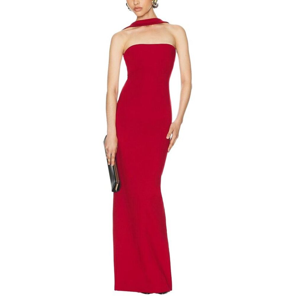 Vera Dolini Womens  Solid Maxi Dress